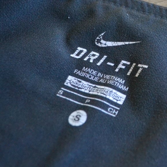 Nike Dri-fit Gray Training Pant High Waisted Fit Charcoal Gray Size Small - Picture 3 of 5